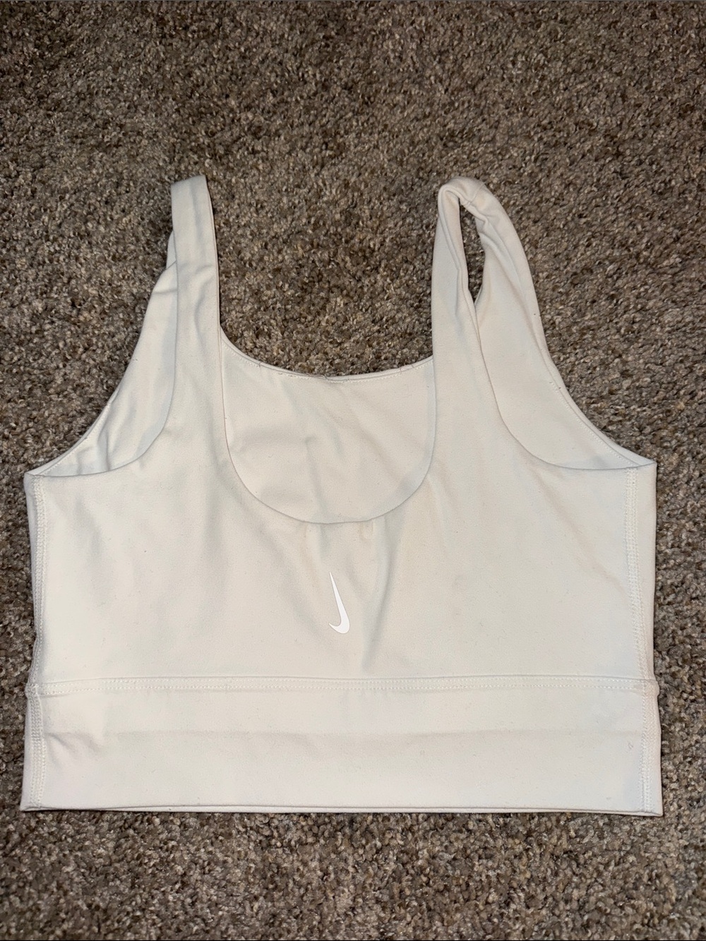 Nike White Light-Impact Back Scoop Tank Top